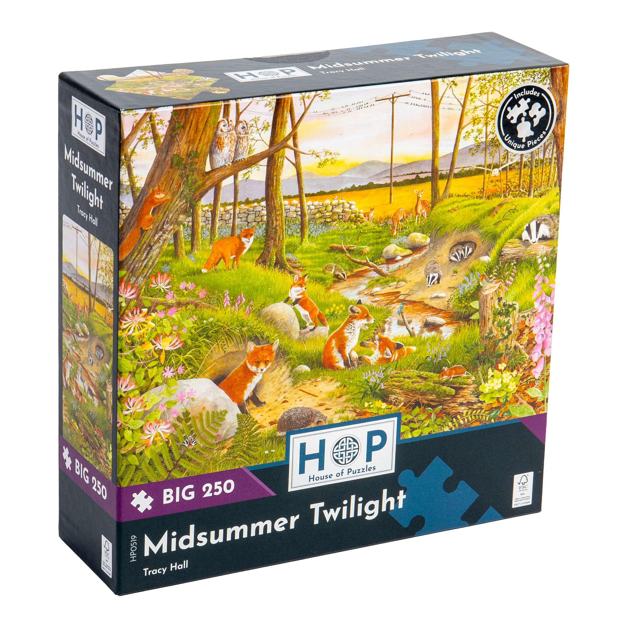 house-of-puzzles-midsummer-twilight-puzzle-250-pi-ces-grandes-pi-ces image 1
