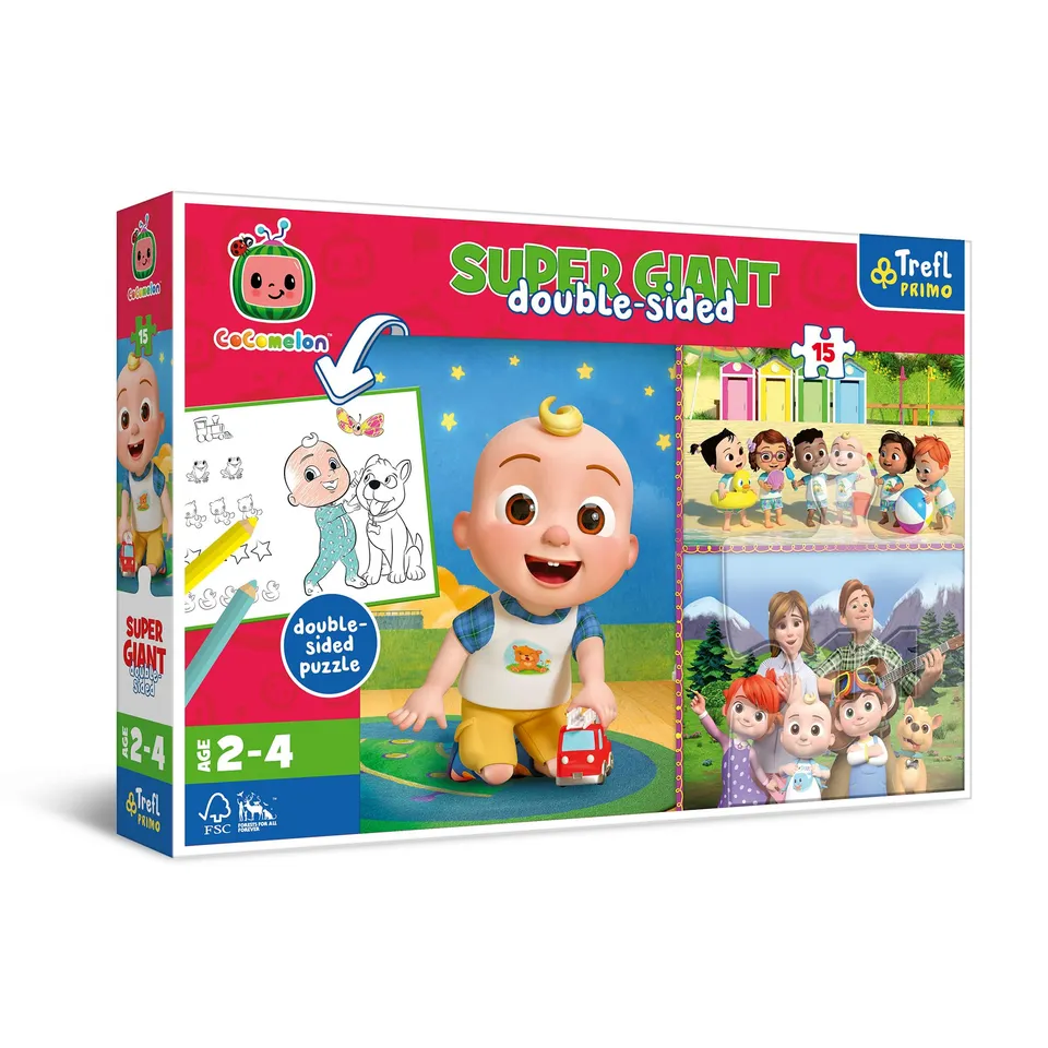 trefl-baby-primo-puzzle-cocomelon-super-giant-15-pi-ces image 1