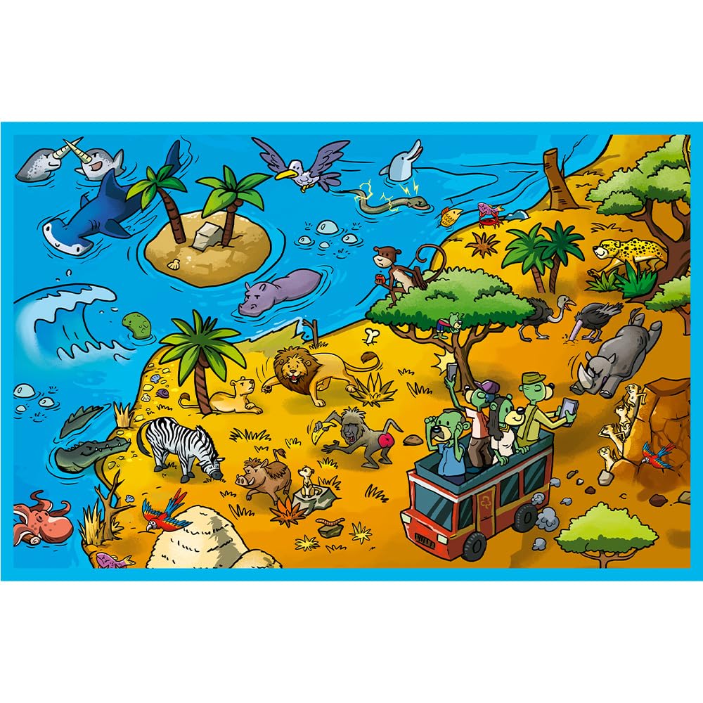 trefl-the-treflik-family-puzzle-2x70-pi-ces-animaux-4-ans image 2