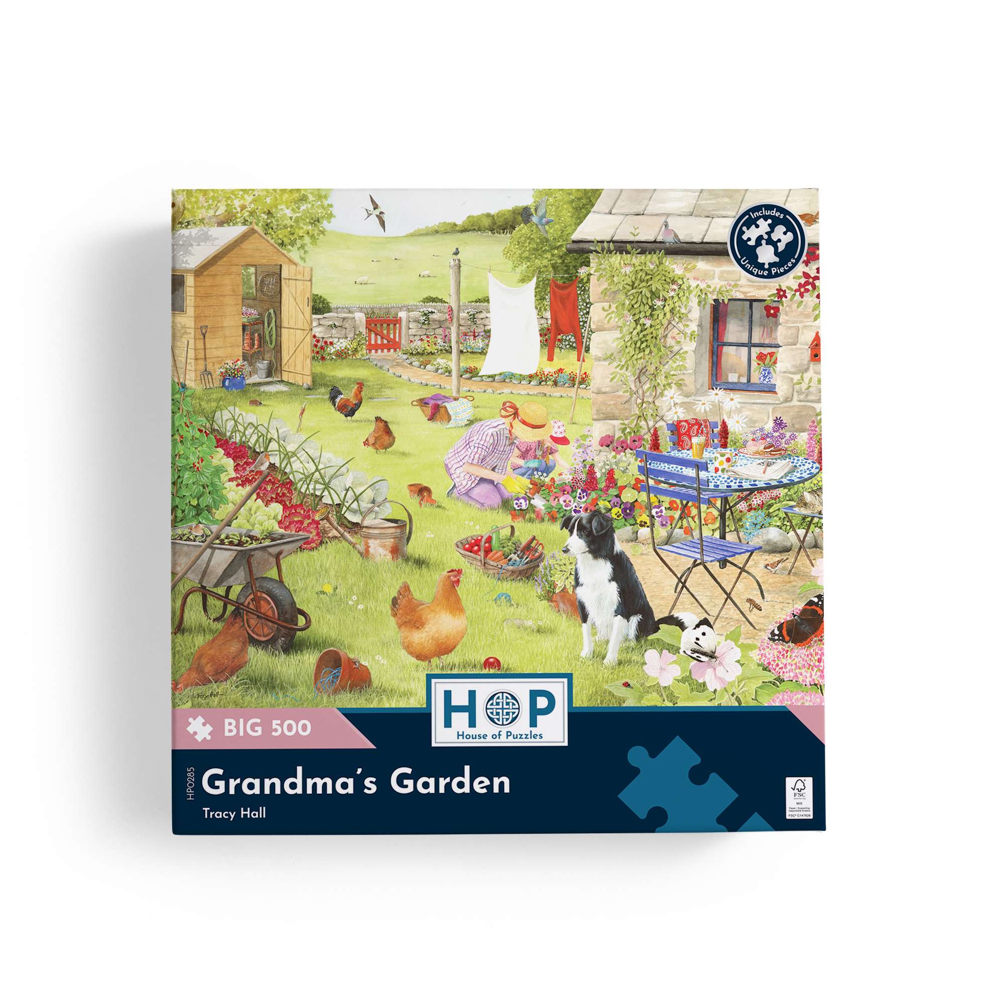 house-of-puzzles-grandma-s-garden-big-puzzle-500-pi-ces-xxl image 4