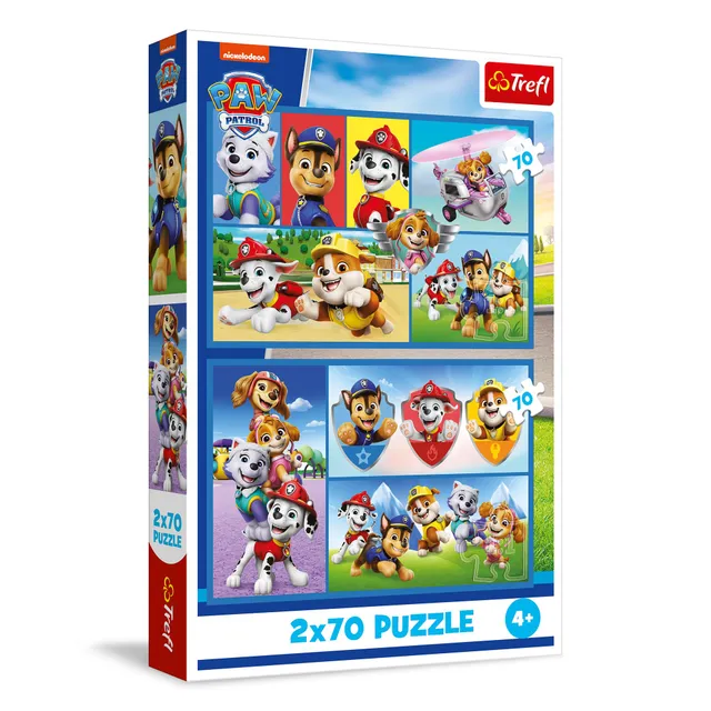 trefl-red-paw-patrol-puzzle-2x70-pi-ces-pat-patrouille-4-ans image 1