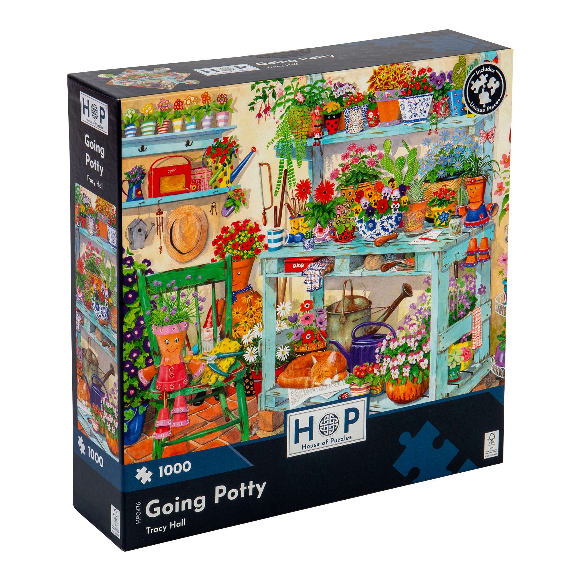 house-of-puzzles-going-potty-puzzle-1000-pi-ces-jardin-tracy-hall image 1