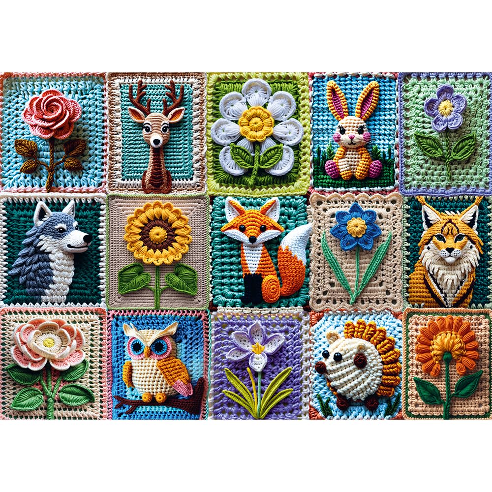 trefl-red-ma-passion-puzzle-1000-pi-ces-crochet-animaux image 2
