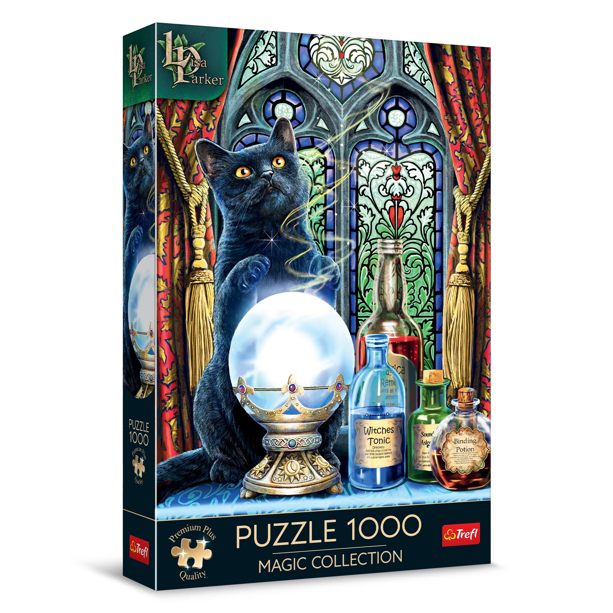 trefl-premium-plus-magic-puzzle-1000-pi-ces-sorci-re-chat image 1