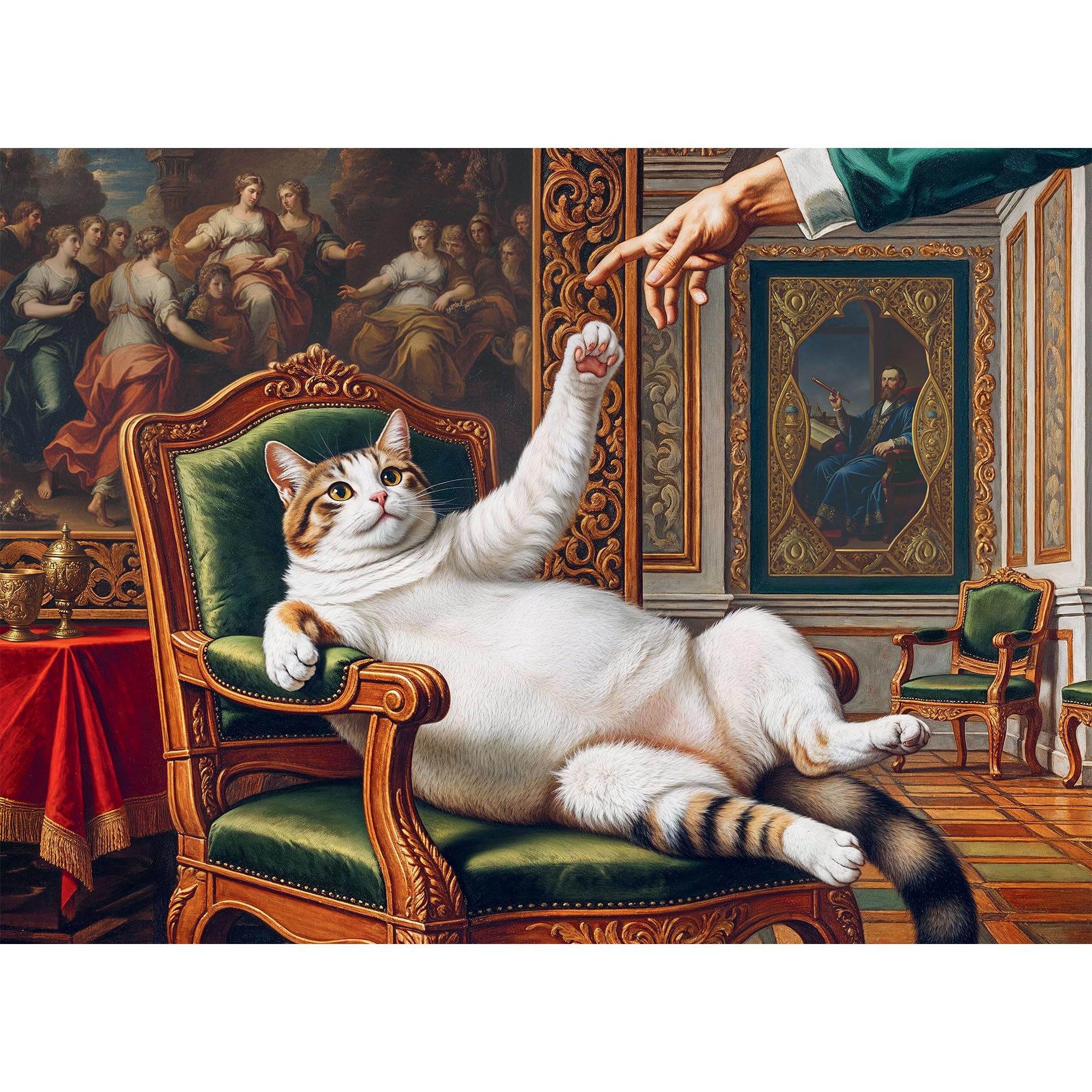 trefl-premium-plus-son-altesse-fluffy-puzzle-500-pi-ces-chat image 2