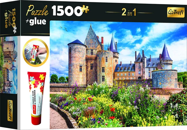 trefl-26183-vall-e-de-la-loire-set-puzzle-colle-2-en-1 image 1