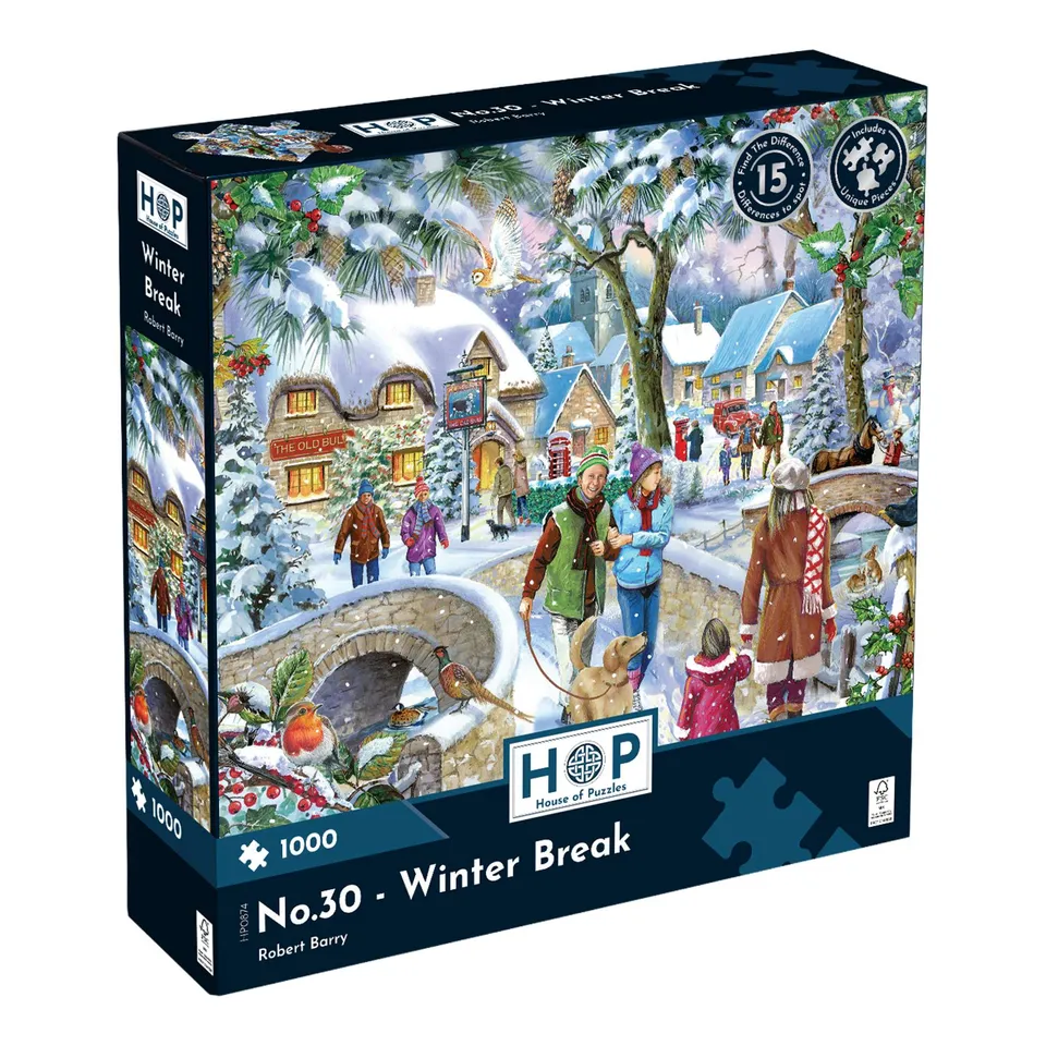 house-of-puzzles-no-30-winter-break-puzzle-1000-pi-ces-hiver image 1