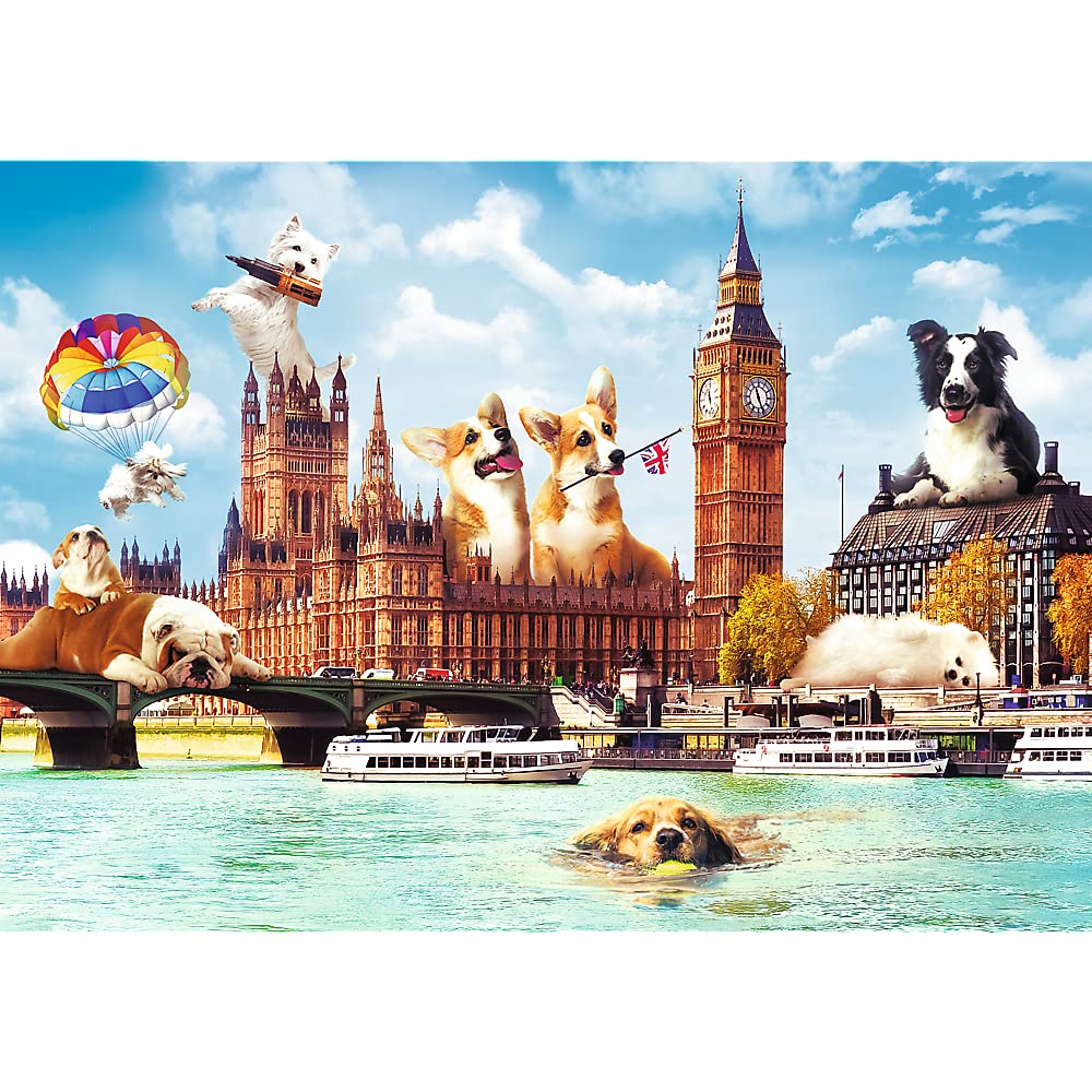 trefl-premium-plus-funny-cities-chiens-londres-puzzle-1000-pi-ces-12-ans image 2