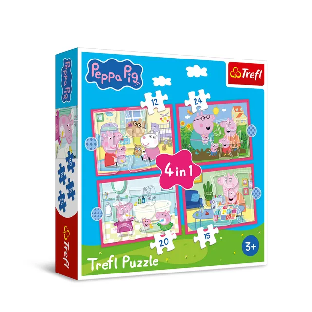 trefl-red-peppa-pig-aventures-puzzle-4-en-1-d-s-3-ans image 1