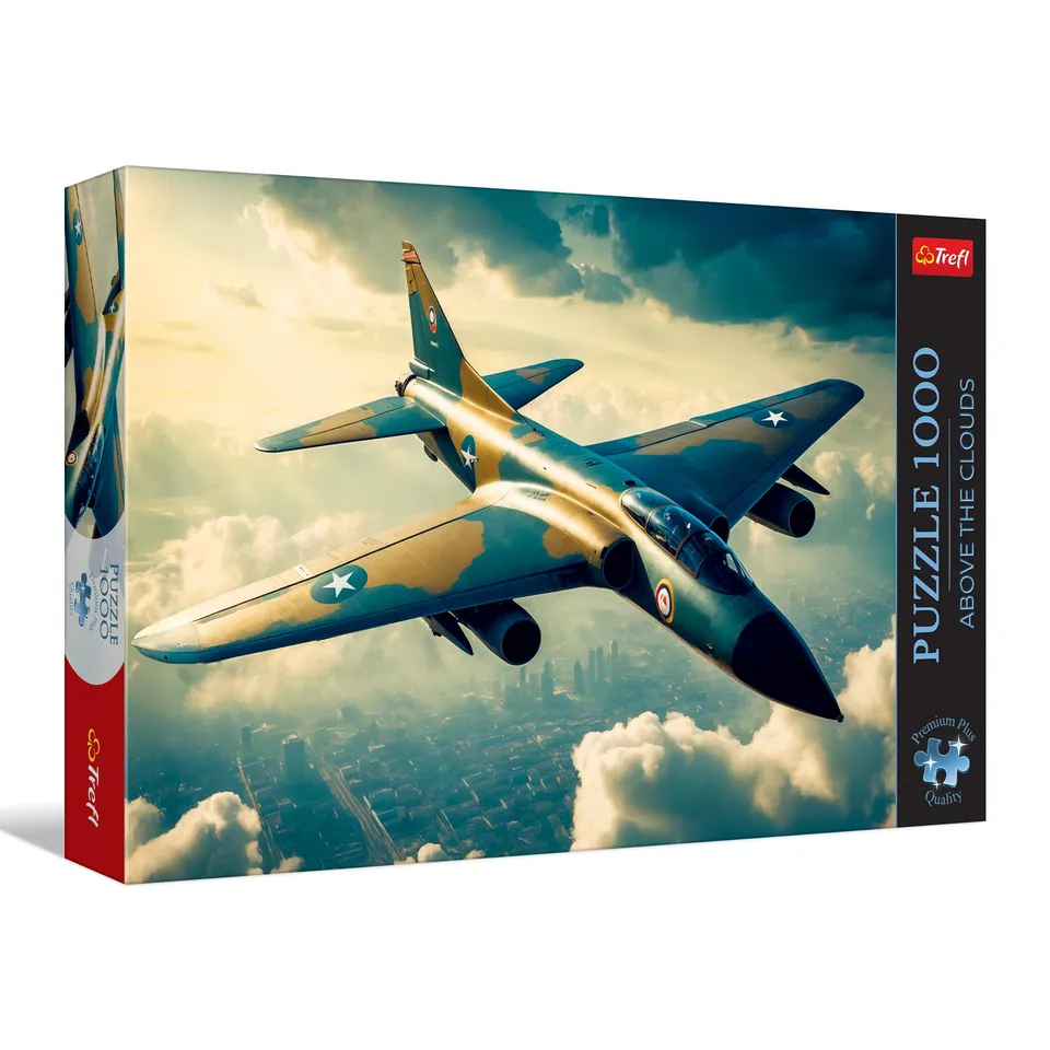 trefl-premium-plus-au-dessus-des-nuages-puzzle-1000-pi-ces-avion image 1