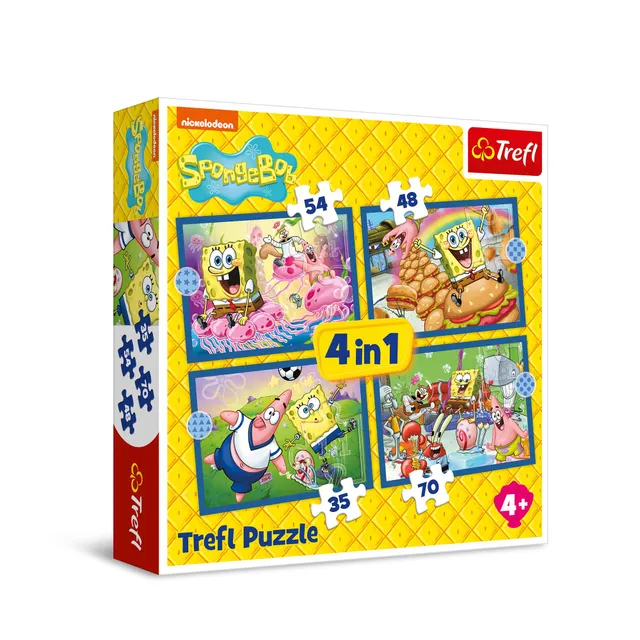 trefl-bob-l-ponge-puzzle-4-en-1-35-70-pi-ces-4-ans image 1