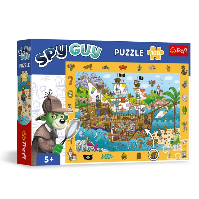 trefl-spy-guy-puzzle-observation-100-pi-ces-bateau-pirate image 1