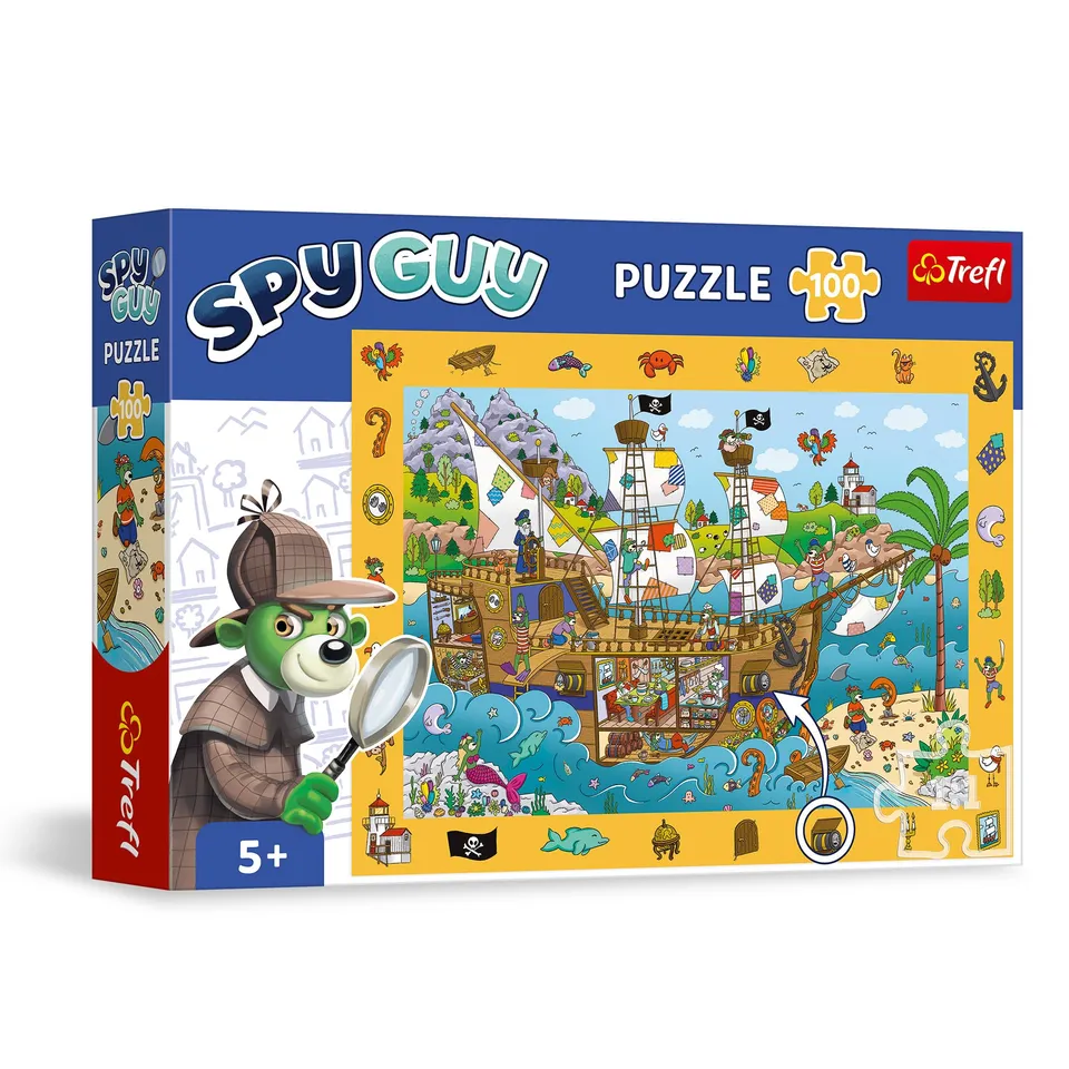 trefl-spy-guy-puzzle-observation-100-pi-ces-bateau-pirate image 1