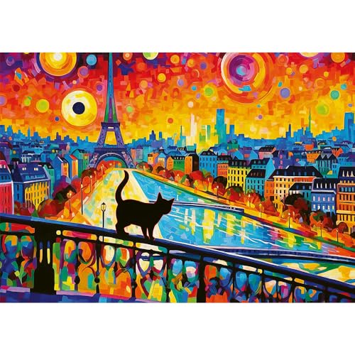 trefl-red-chat-paris-puzzle-1000-pi-ces-tableau-bonito image 8