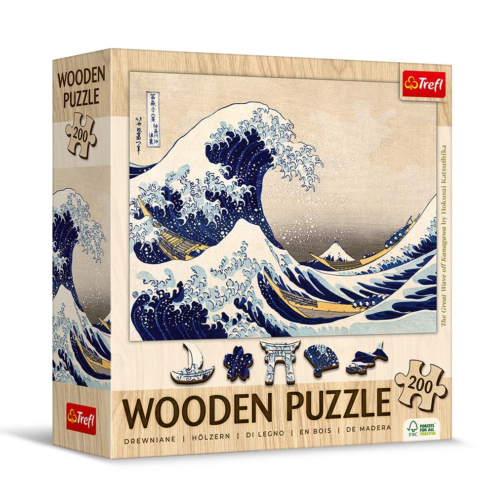 trefl-wood-craft-grande-vague-puzzle-bois-200-pi-ces-hokusai image 2