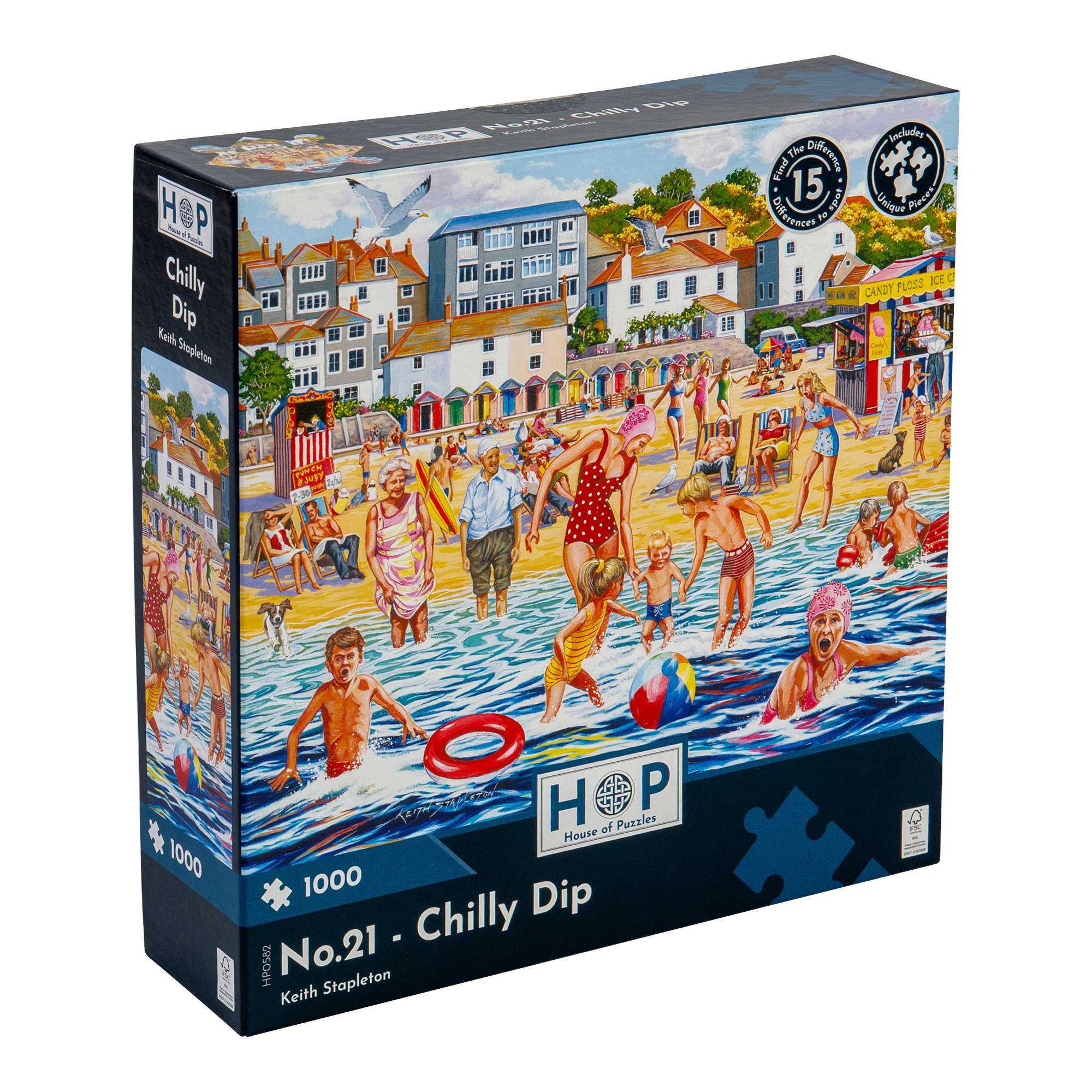 house-of-puzzles-no-21-chilly-dip-puzzle-1000-pi-ces-plage image 1