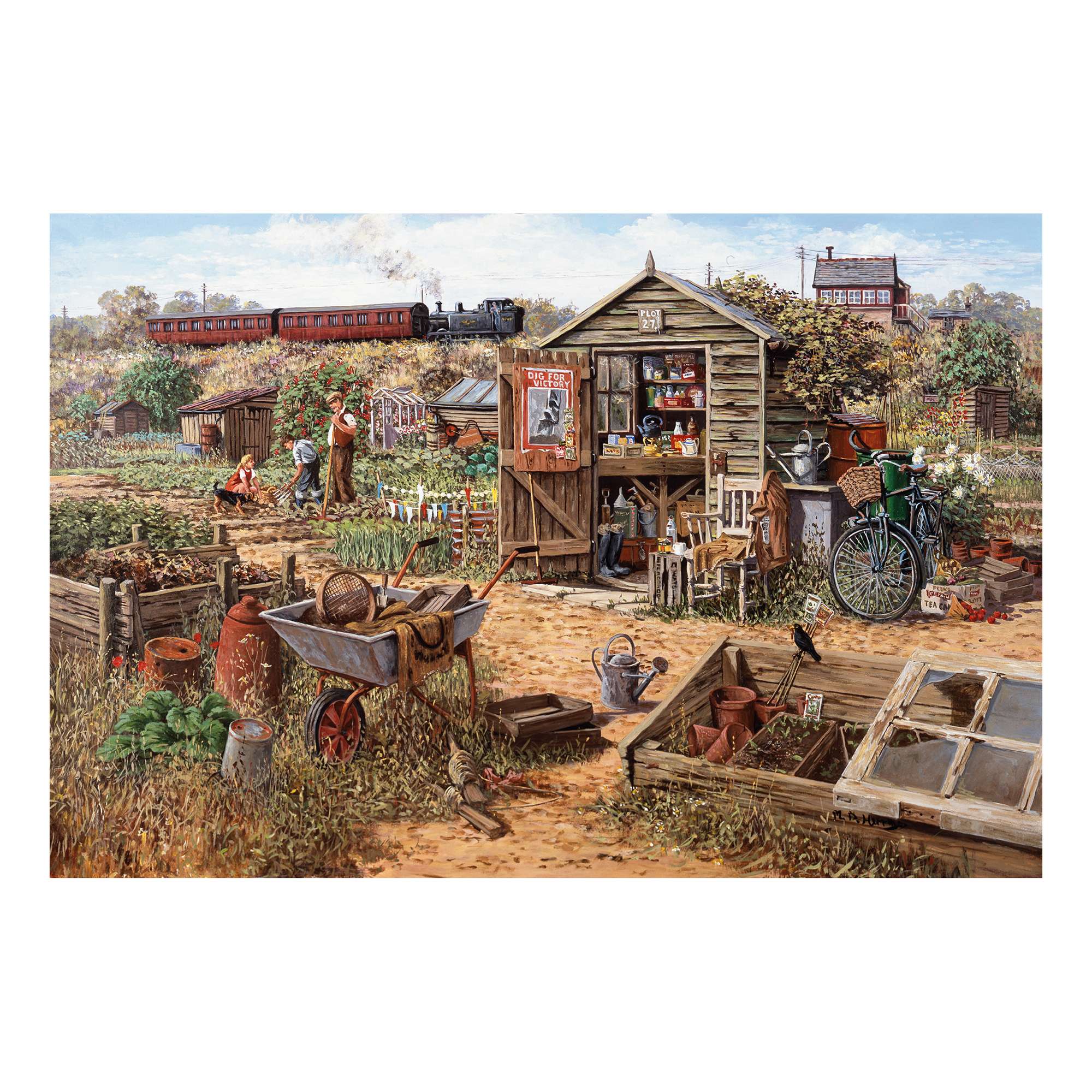 house-of-puzzles-time-to-potter-4x500-puzzle-jardin-fleurs image 3
