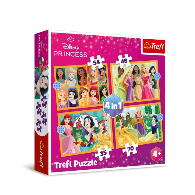 trefl-red-disney-histoires-fabuleuses-puzzle-4en1-35-70-pcs image 1