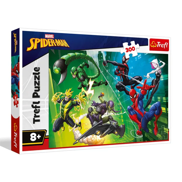 trefl-red-spiderman-toile-d-araign-e-puzzle-300-pi-ces-8-ans image 1