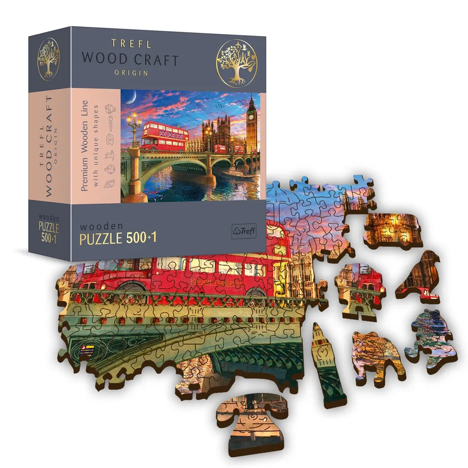 trefl-wood-craft-palais-westminster-puzzle-bois-501-pi-ces-londres image 1