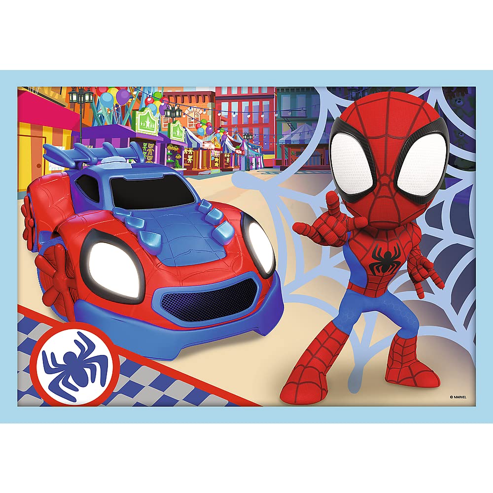trefl-red-spidey-puzzle-4en1-12-24-pi-ces-marvel image 5