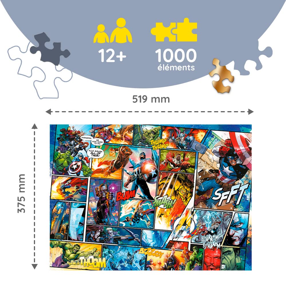 trefl-wood-craft-marvel-puzzle-bois-1000-pcs-super-h-ros-20165 image 3