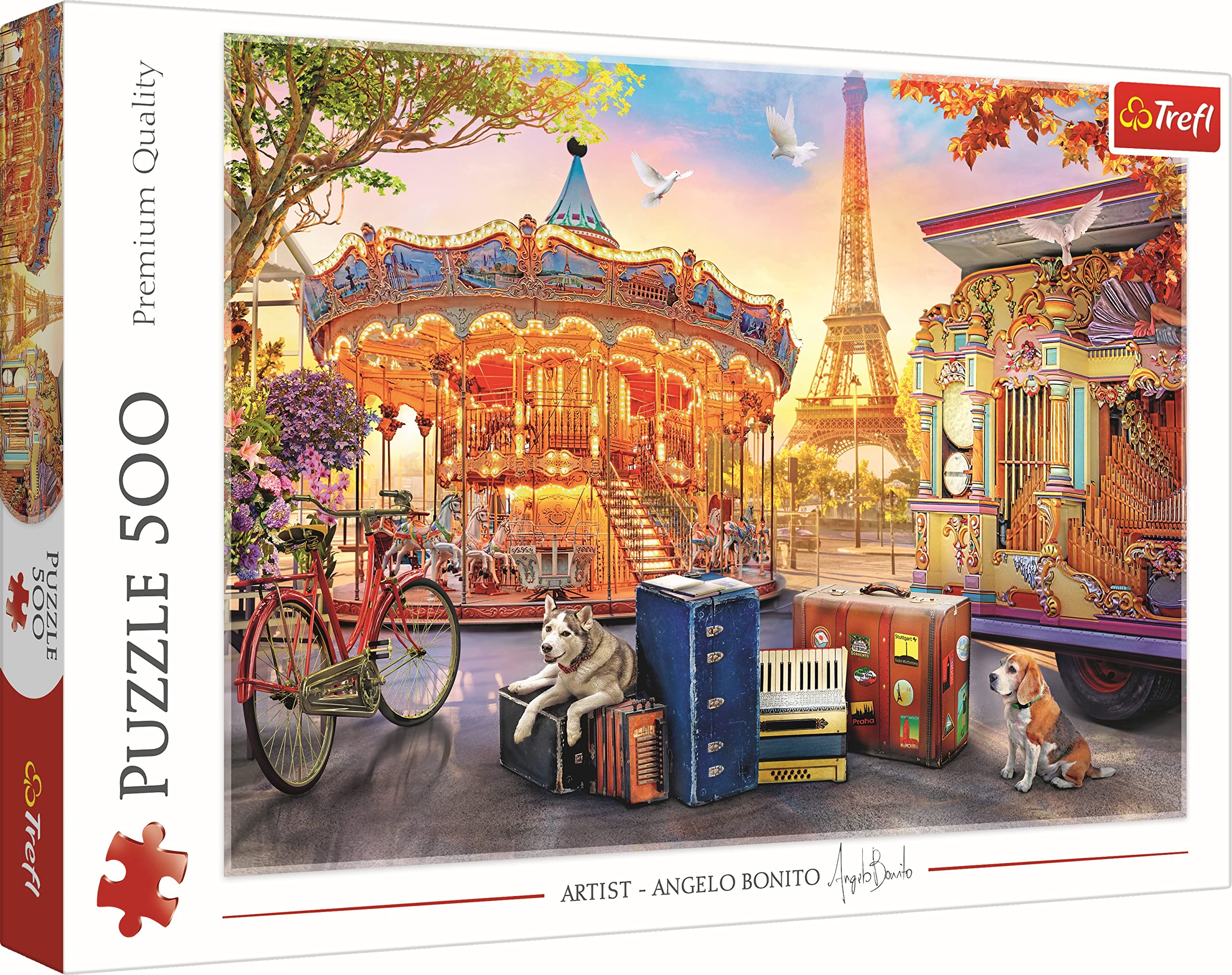 trefl-red-vacances-paris-puzzle-500-pi-ces-chiens image 1