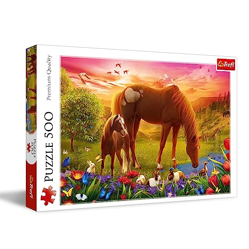 trefl-red-chevaux-dans-la-prairie-puzzle-500-pi-ces image 7