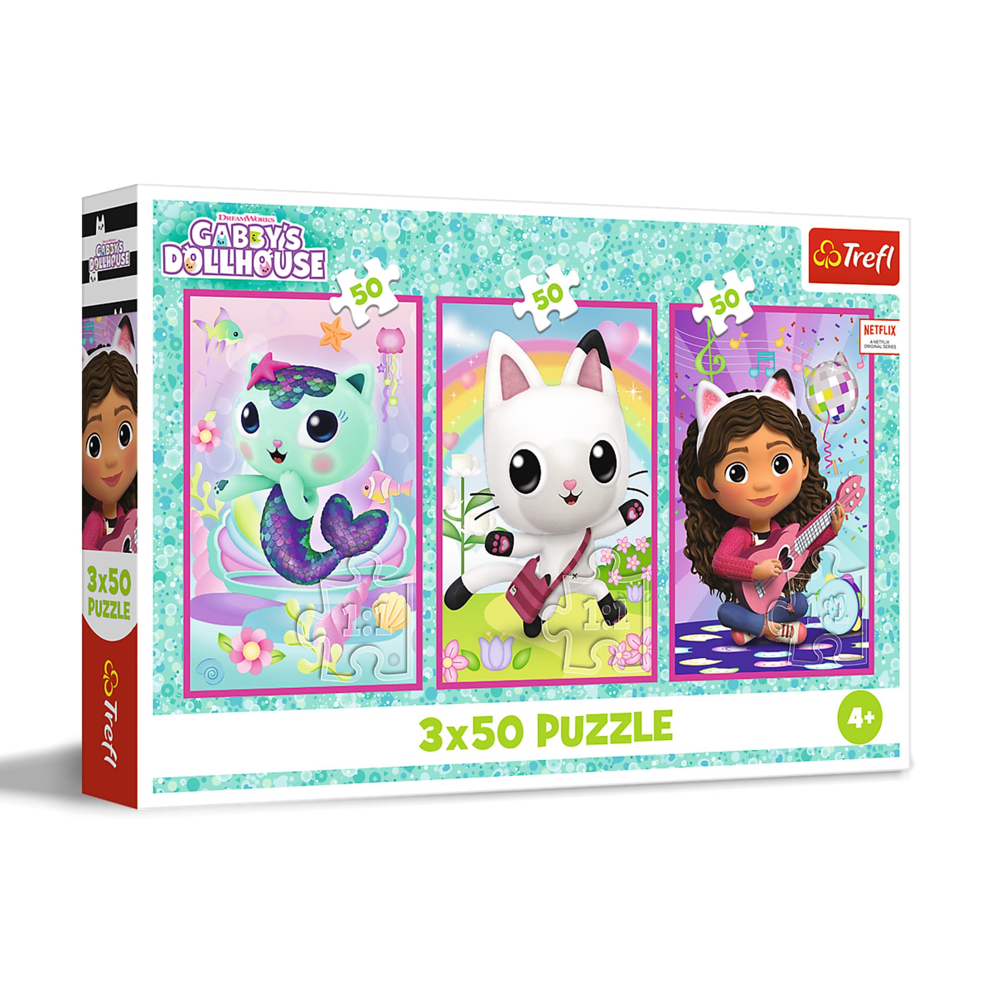 trefl-red-gabby-s-dollhouse-puzzle-enfant-3x50-pi-ces-4-ans image 1