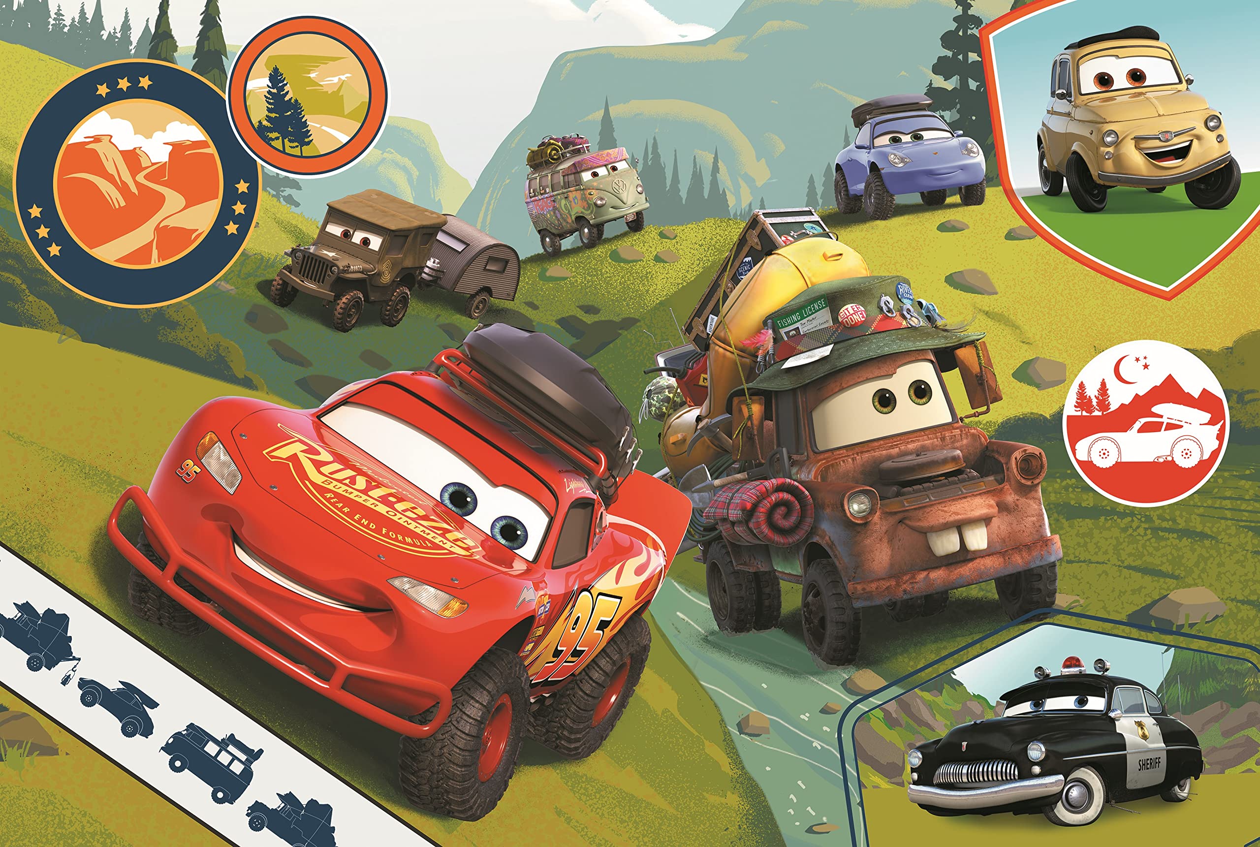 trefl-red-disney-cars-puzzle-24-maxi-grandes-pi-ces-3-ans image 2