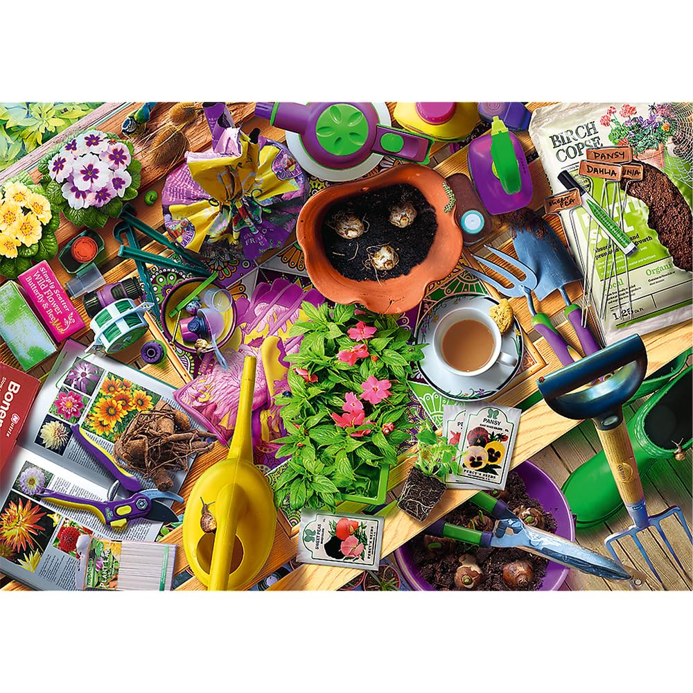 trefl-red-m-nages-dans-le-jardin-puzzle-1000-pi-ces-adulte image 2