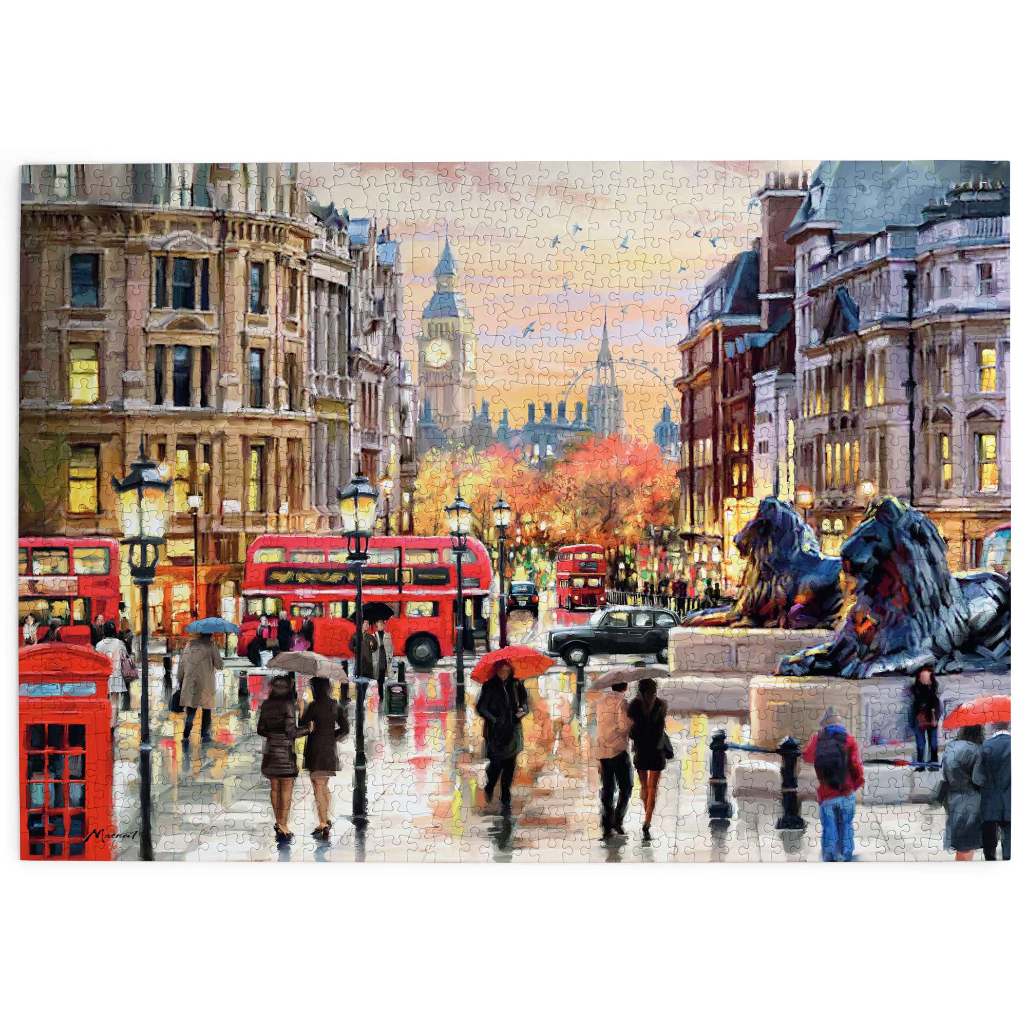 house-of-puzzles-trafalgar-square-puzzle-1000-londres-nuit image 2