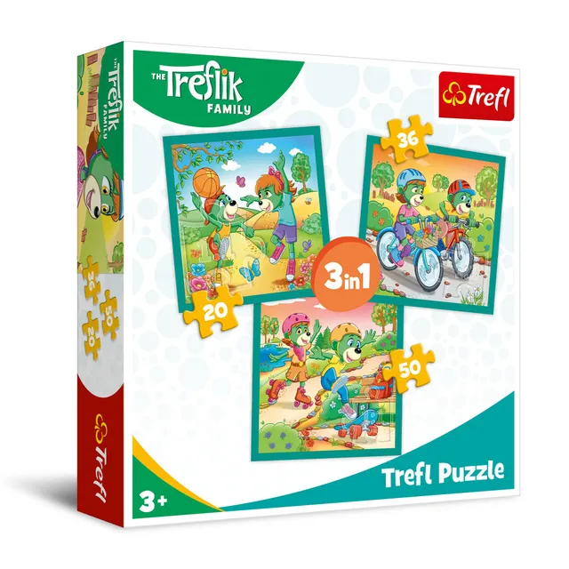 trefl-the-treflik-family-puzzle-3en1-20-50-pi-ces-enfant-3-ans image 1