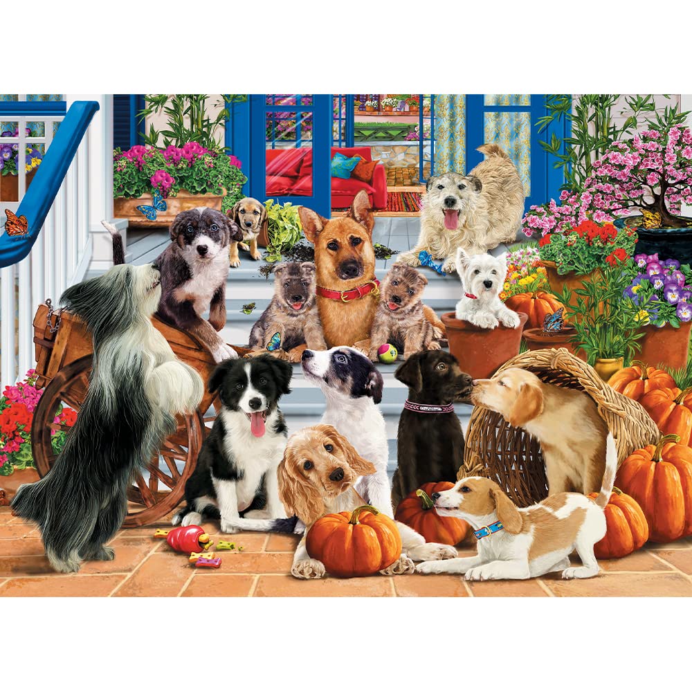 trefl-wood-craft-chiens-puzzle-bois-1000-pi-ces-amiti image 2