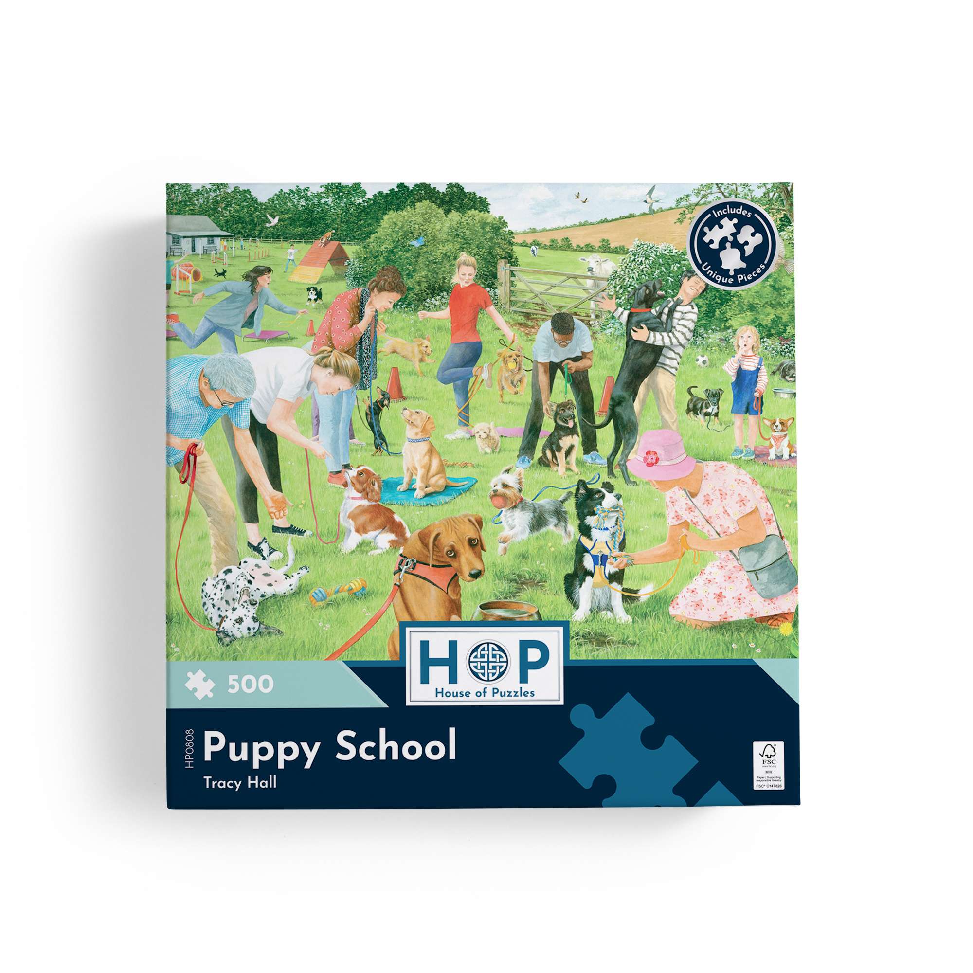 house-of-puzzles-puppy-school-puzzle-500-pi-ces-chiots image 3