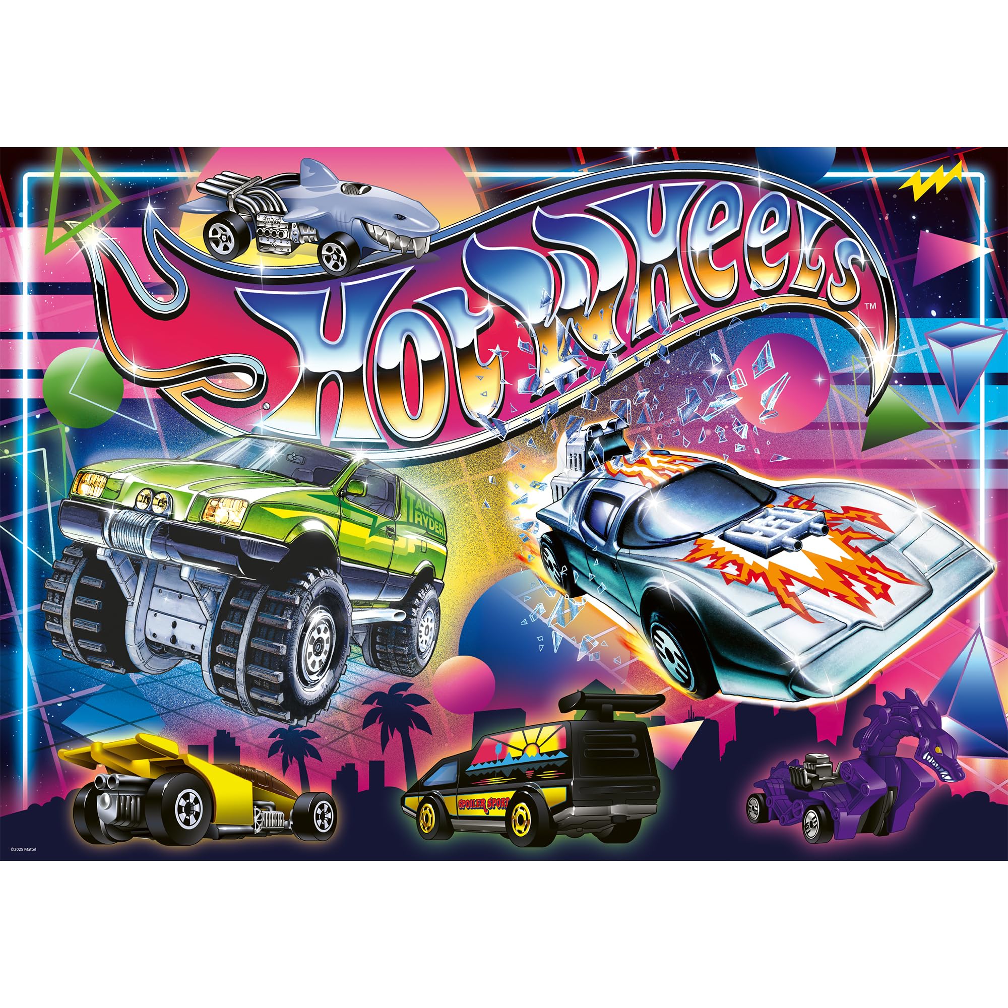 trefl-red-hot-wheels-puzzle-500-pi-ces-ann-es-1980-n-on image 2