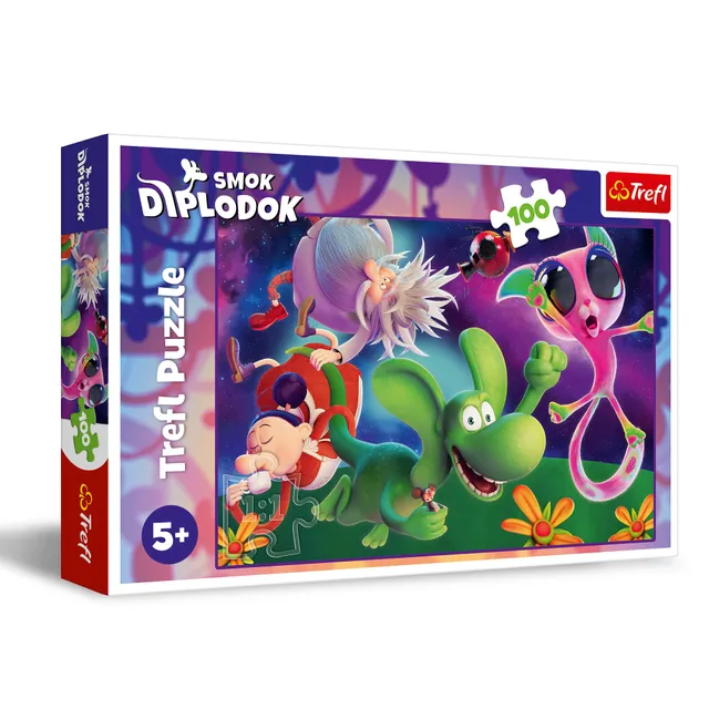 trefl-red-dragon-diplodocus-puzzle-100-pi-ces-6-ans image 1