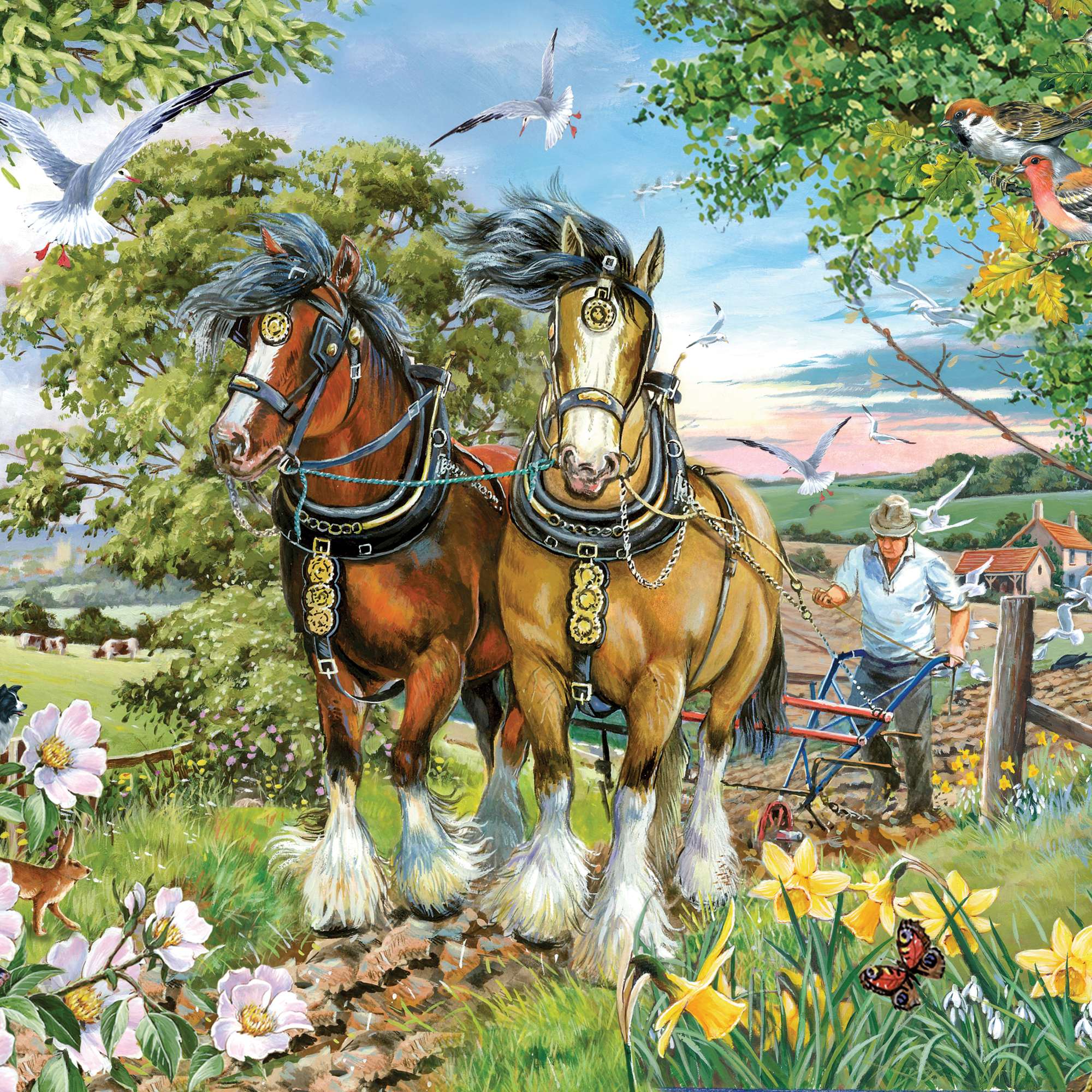 house-of-puzzles-strength-beauty-puzzle-150-pi-ces-tube-chevaux image 3