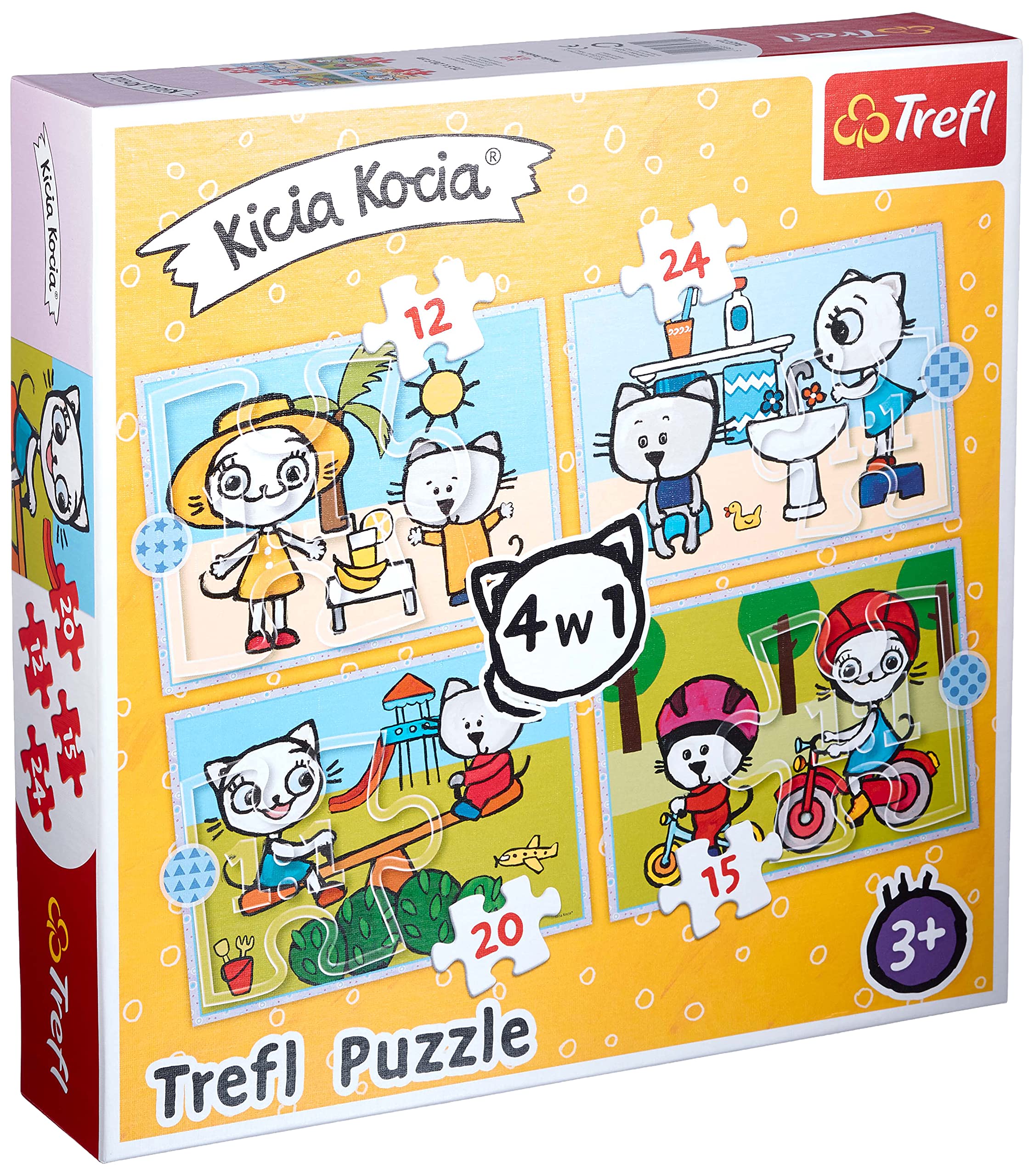trefl-kicia-kocia-puzzle-4-en-1-12-24-pi-ces-3-ans image 1