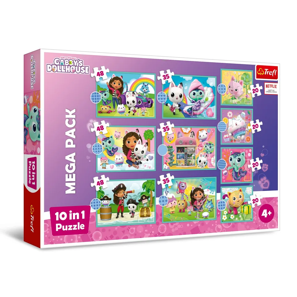 trefl-gabby-puzzle-enfant-10-puzzles-maison-magique image 1