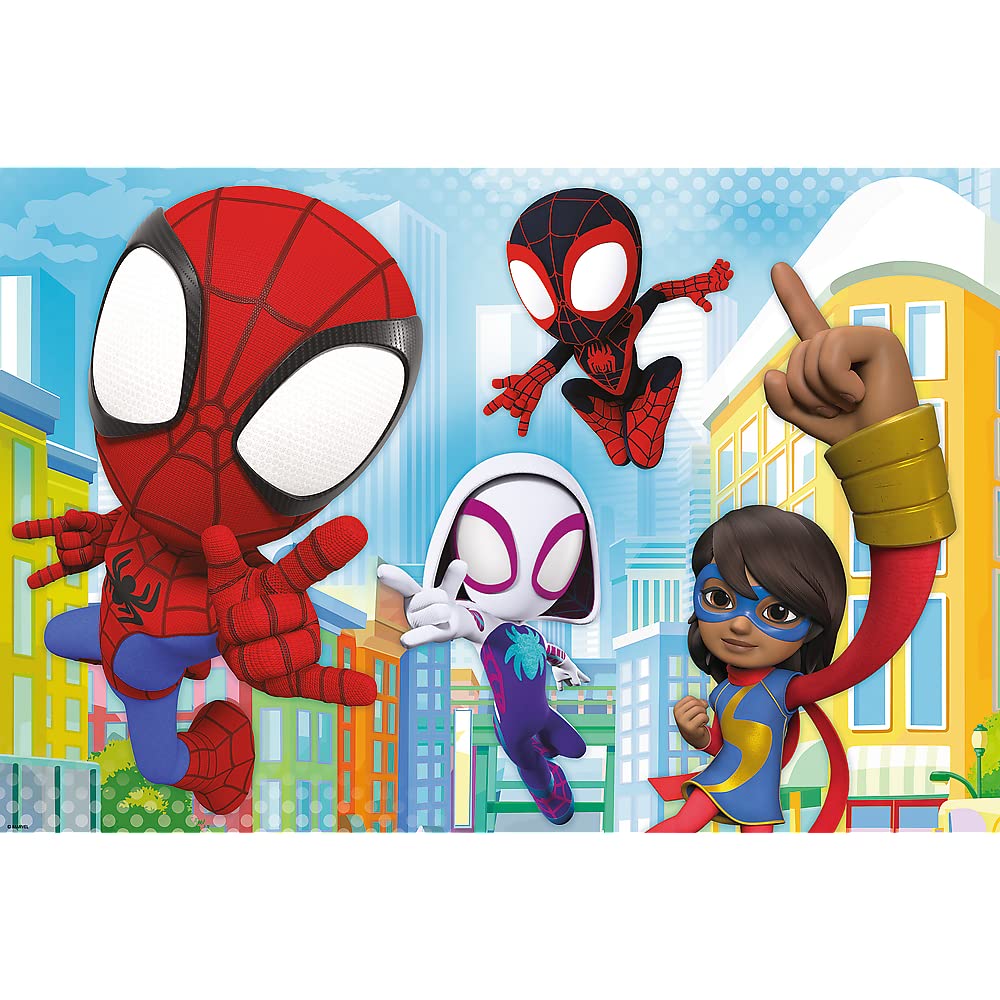 trefl-junior-spidey-amazing-friends-puzzle-60-xxl-super-shape-4-ans image 2