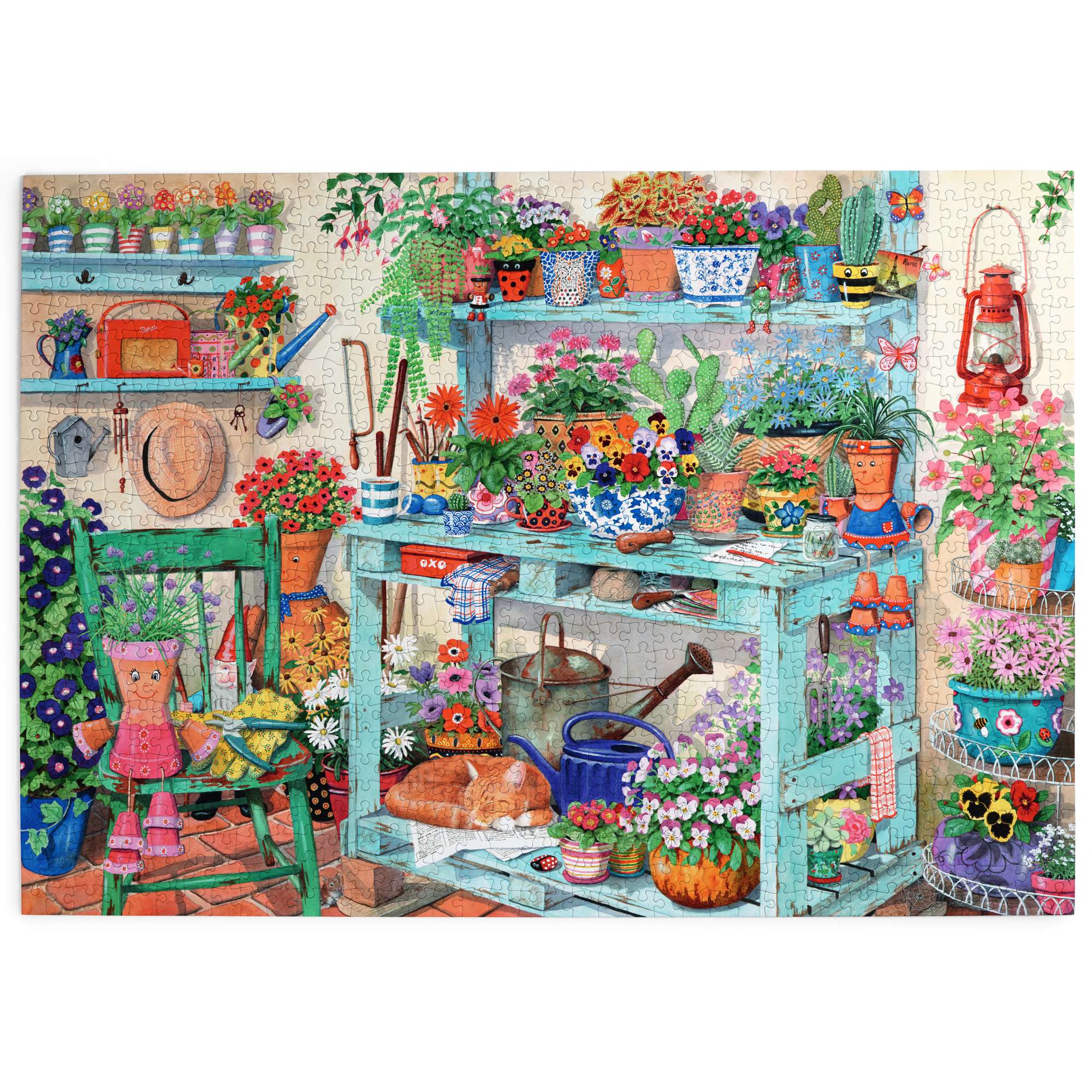 house-of-puzzles-going-potty-puzzle-1000-pi-ces-jardin-tracy-hall image 2