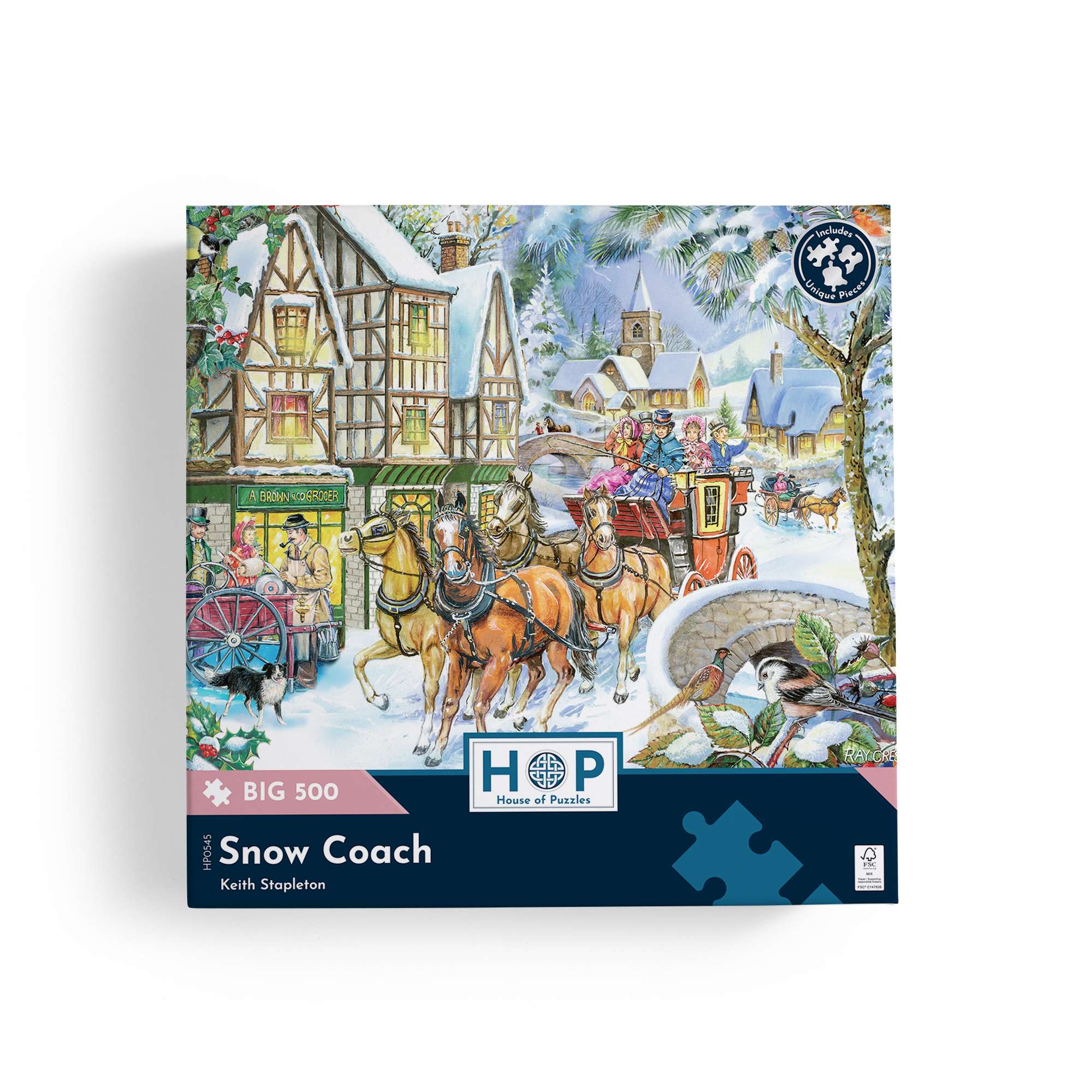 house-of-puzzles-big-500-puzzle-500-pi-ces-snow-coach image 3