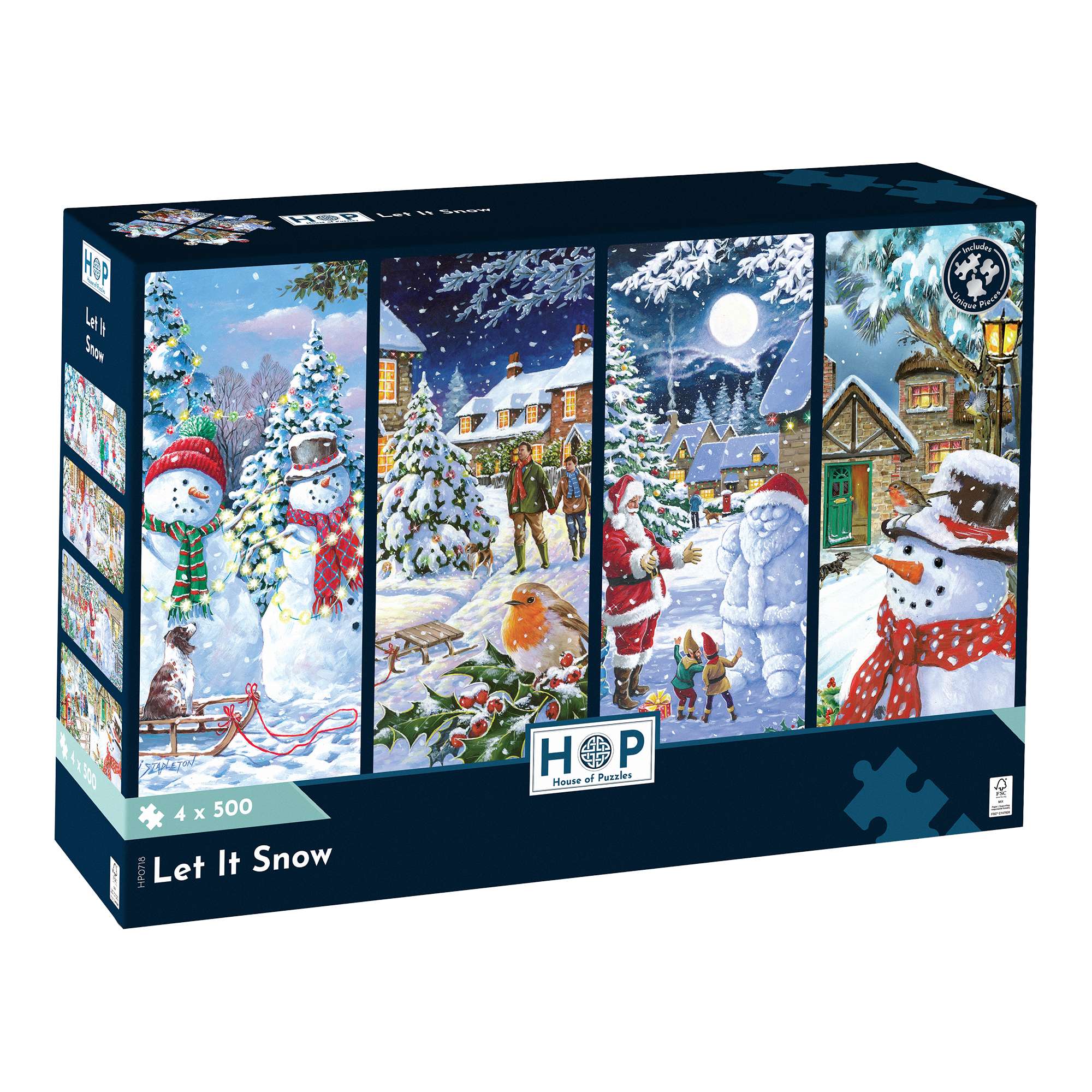 house-of-puzzles-let-it-snow-puzzle-4x500-pi-ces-hiver-no-l image 1