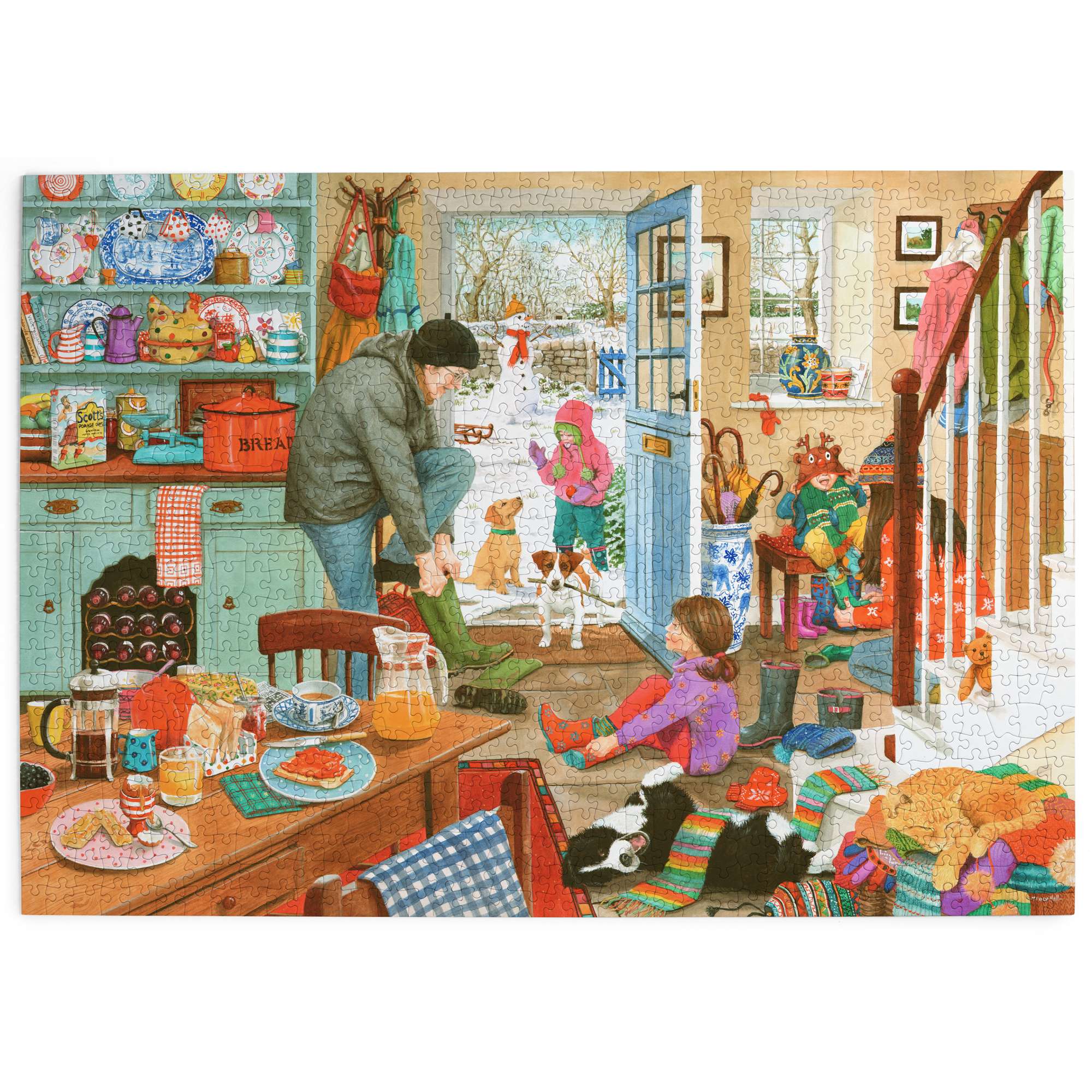 house-of-puzzles-woolly-hats-wellies-puzzle-1000-pi-ces image 2