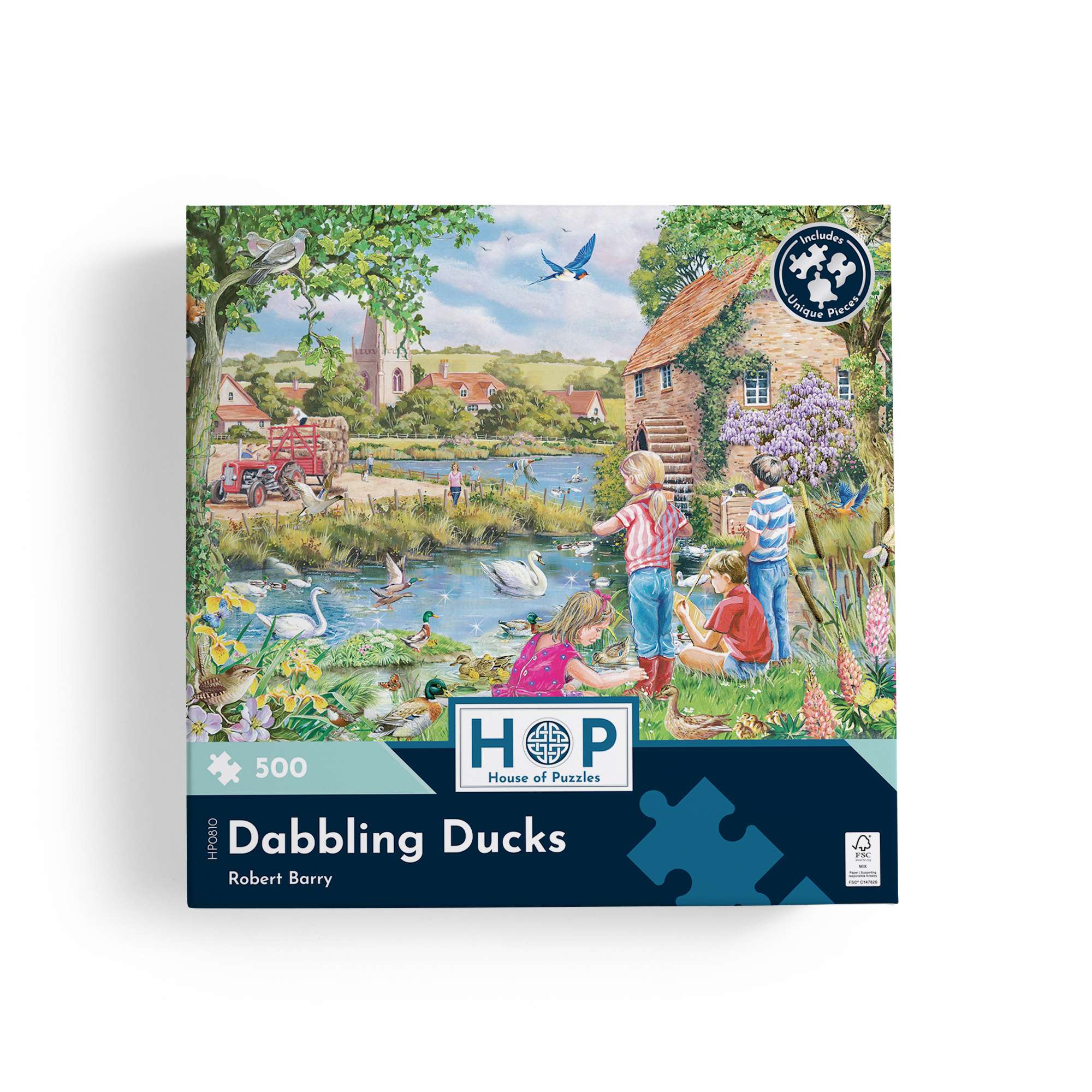 house-of-puzzles-dabbling-ducks-puzzle-500-pi-ces-canards-oiseaux image 3