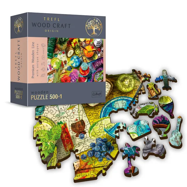 trefl-wood-craft-cocktails-puzzle-bois-501-pi-ces-adulte image 1