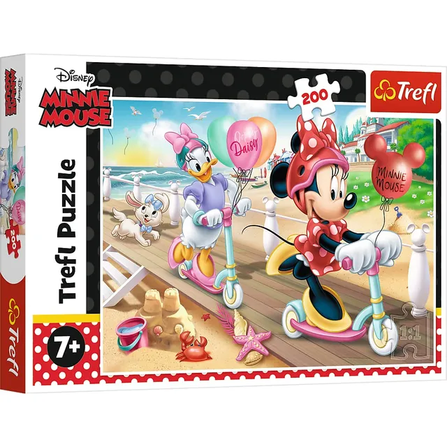 trefl-red-minnie-sur-la-plage-puzzle-200-pi-ces-7-ans image 1