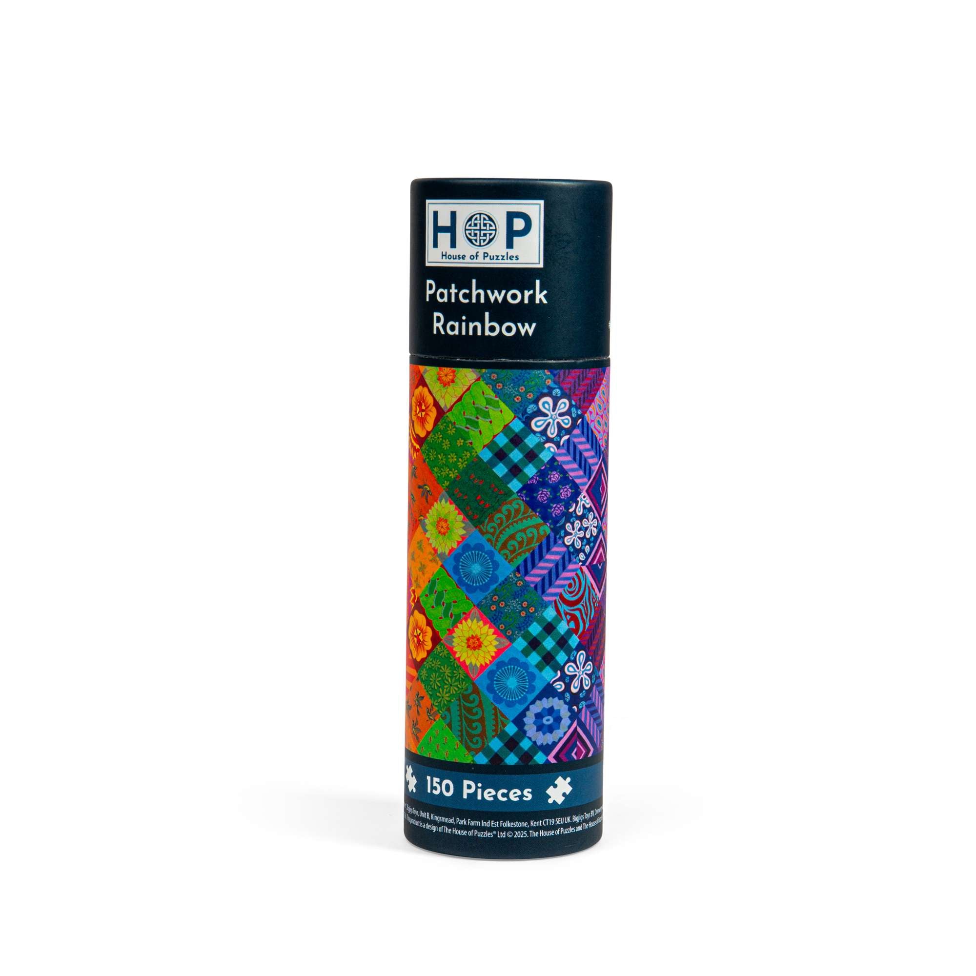 house-of-puzzles-patchwork-rainbow-puzzle-150-pi-ces-tube-voyage image 1