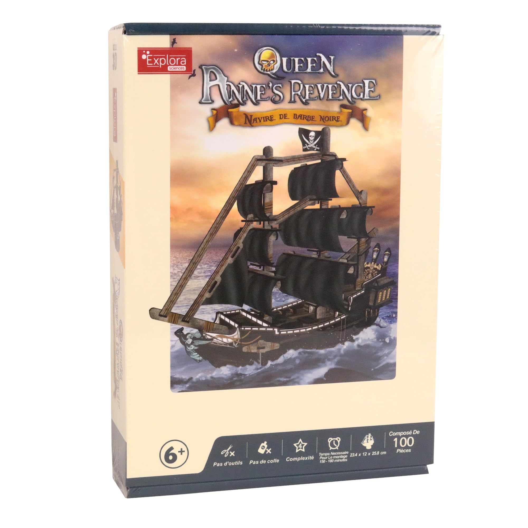 explora-maquettes-3d-bateau-pirate-queen-anne-puzzle-100-pi-ces image 3